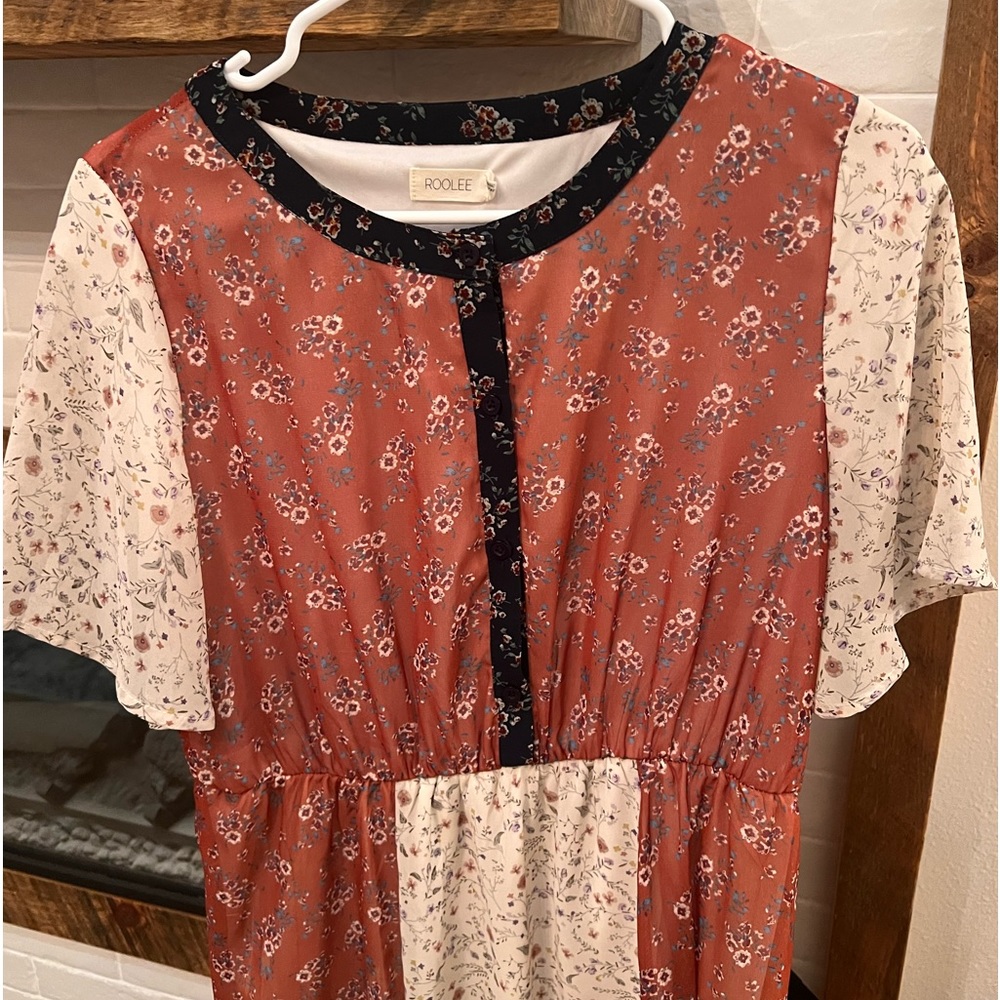 Roolee Floral Patchwork Dress